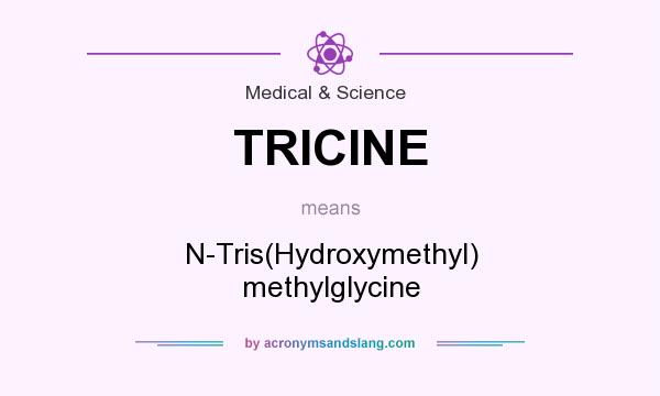 What does TRICINE mean? It stands for N-Tris(Hydroxymethyl) methylglycine