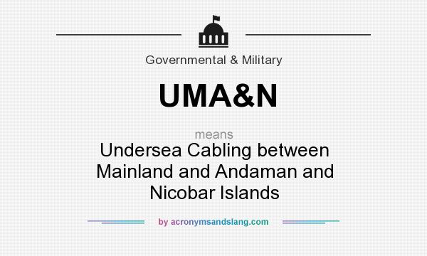 What does UMA&N mean? It stands for Undersea Cabling between Mainland and Andaman and Nicobar Islands