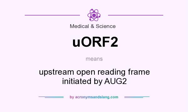 What does uORF2 mean? It stands for upstream open reading frame initiated by AUG2