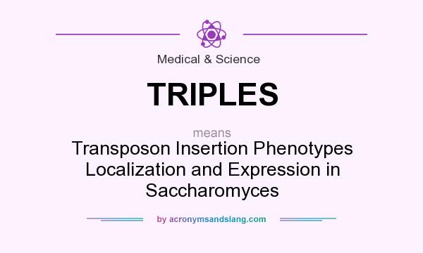 What does TRIPLES mean? It stands for Transposon Insertion Phenotypes Localization and Expression in Saccharomyces