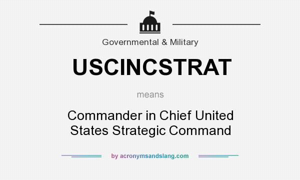 What does USCINCSTRAT mean? It stands for Commander in Chief United States Strategic Command