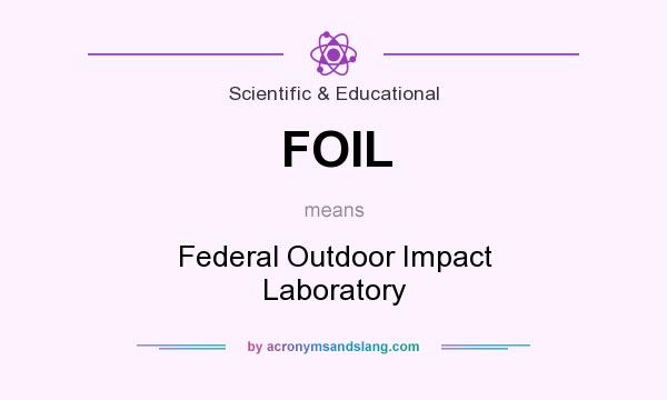 What does FOIL mean? It stands for Federal Outdoor Impact Laboratory