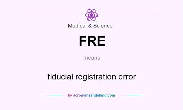 What does FRE mean? It stands for fiducial registration error