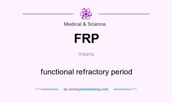 What does FRP mean? It stands for functional refractory period