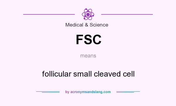 What does FSC mean? It stands for follicular small cleaved cell