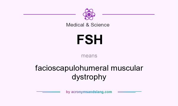 What does FSH mean? It stands for facioscapulohumeral muscular dystrophy