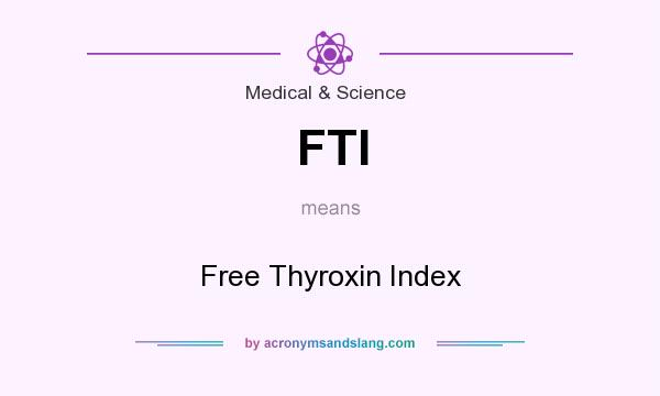What does FTI mean? It stands for Free Thyroxin Index