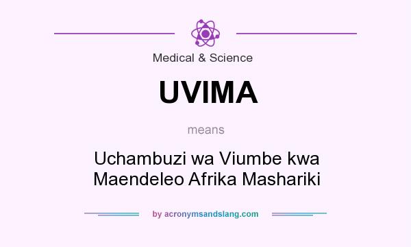 What does UVIMA mean? It stands for Uchambuzi wa Viumbe kwa Maendeleo Afrika Mashariki