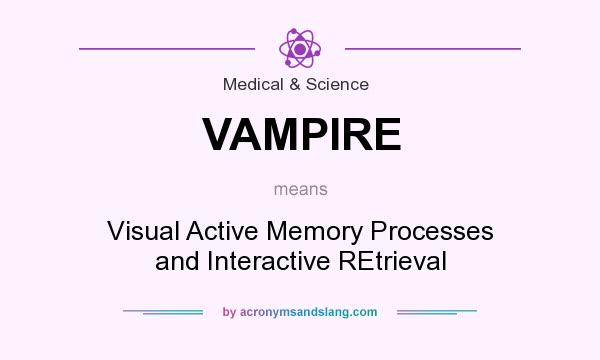 What does VAMPIRE mean? It stands for Visual Active Memory Processes and Interactive REtrieval