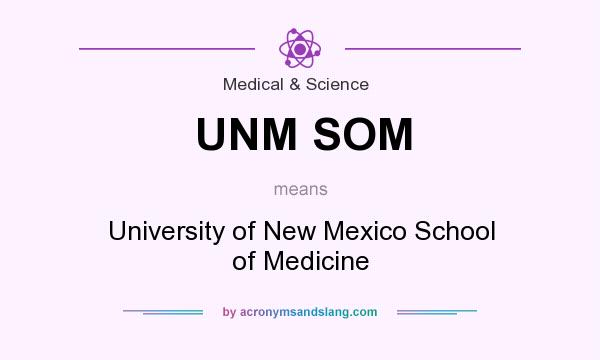 What does UNM SOM mean? It stands for University of New Mexico School of Medicine