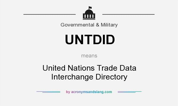 What does UNTDID mean? It stands for United Nations Trade Data Interchange Directory