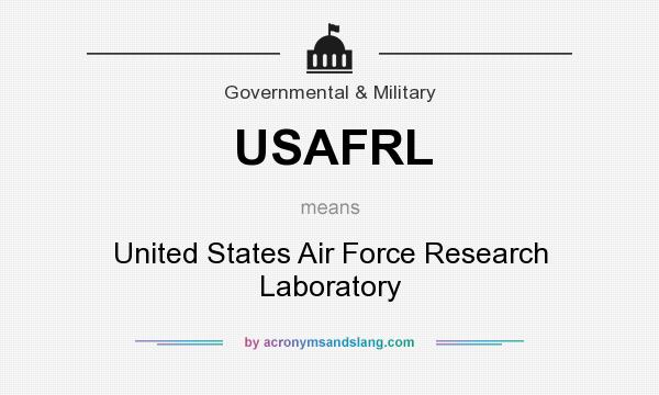 What does USAFRL mean? It stands for United States Air Force Research Laboratory