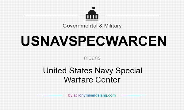 What does USNAVSPECWARCEN mean? It stands for United States Navy Special Warfare Center