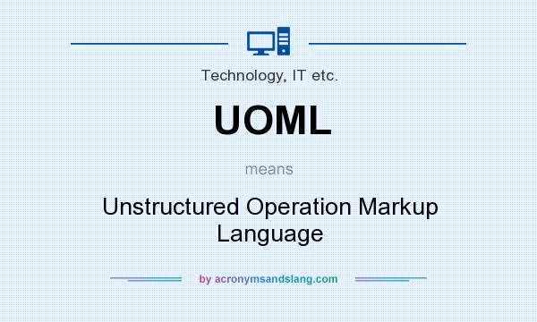 What does UOML mean? It stands for Unstructured Operation Markup Language