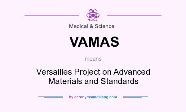 What does VAMAS mean? It stands for Versailles Project on Advanced Materials and Standards