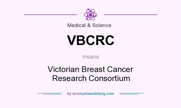 What does VBCRC mean? It stands for Victorian Breast Cancer Research Consortium