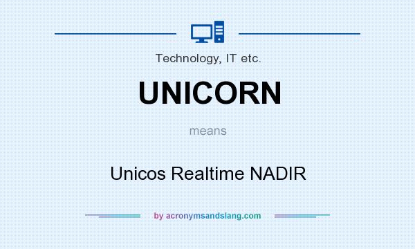 What does UNICORN mean? It stands for Unicos Realtime NADIR