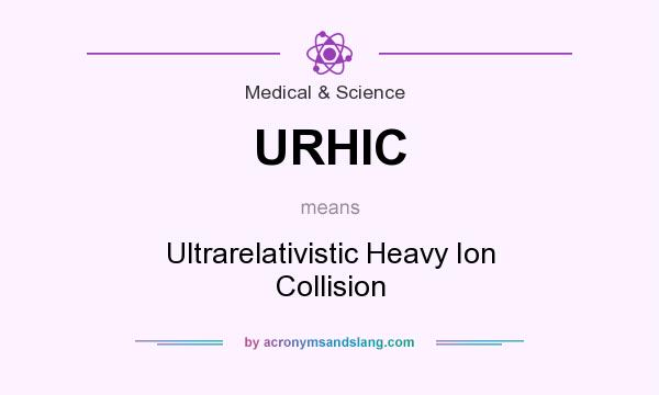 What does URHIC mean? It stands for Ultrarelativistic Heavy Ion Collision