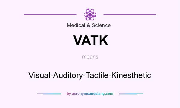What does VATK mean? It stands for Visual-Auditory-Tactile-Kinesthetic