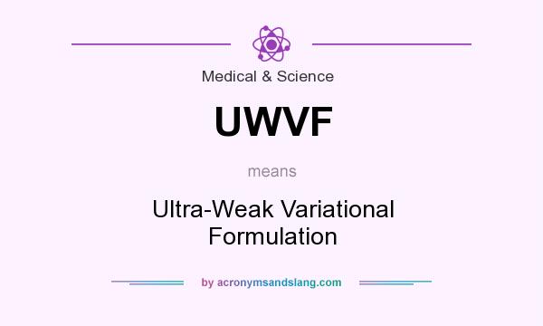 What does UWVF mean? It stands for Ultra-Weak Variational Formulation