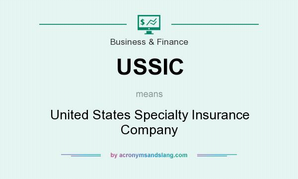 What does USSIC mean? It stands for United States Specialty Insurance Company
