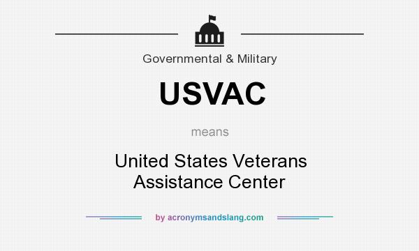 What does USVAC mean? It stands for United States Veterans Assistance Center