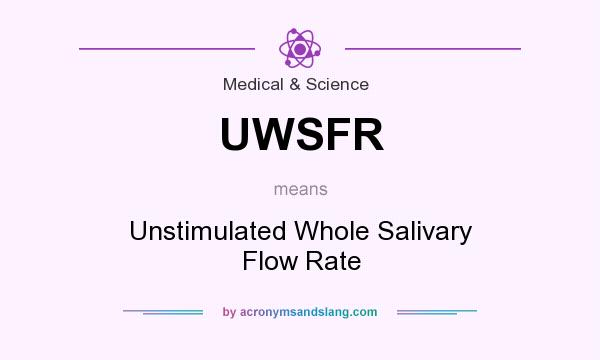 What does UWSFR mean? It stands for Unstimulated Whole Salivary Flow Rate