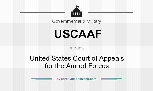 What does USCAAF mean? It stands for United States Court of Appeals for the Armed Forces
