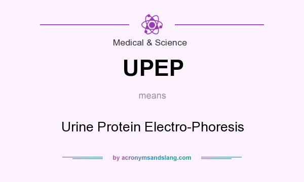 What does UPEP mean? It stands for Urine Protein Electro-Phoresis