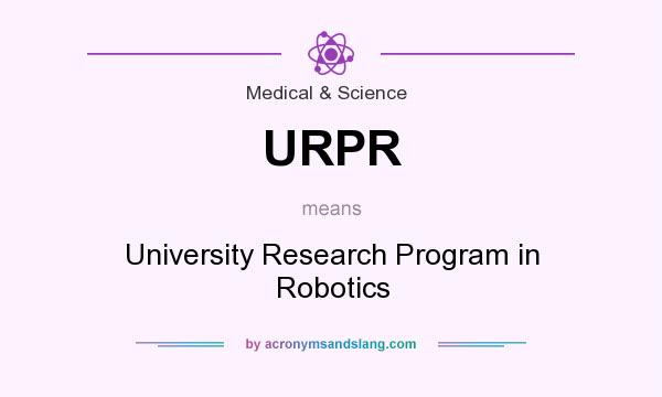 What does URPR mean? It stands for University Research Program in Robotics