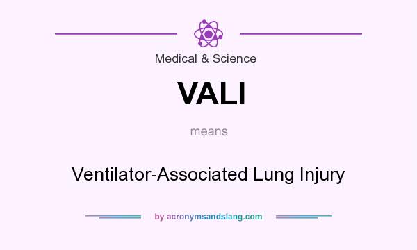 What does VALI mean? It stands for Ventilator-Associated Lung Injury