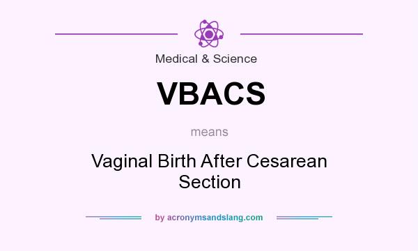 What does VBACS mean? It stands for Vaginal Birth After Cesarean Section