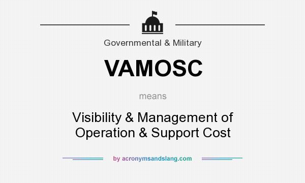 What does VAMOSC mean? It stands for Visibility & Management of Operation & Support Cost