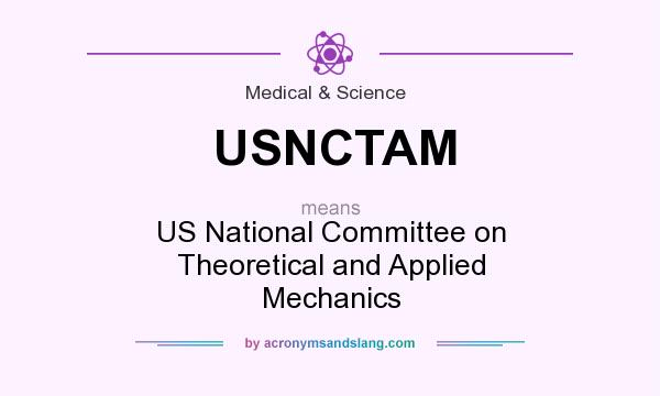 What does USNCTAM mean? It stands for US National Committee on Theoretical and Applied Mechanics