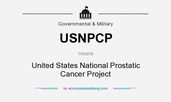 What does USNPCP mean? It stands for United States National Prostatic Cancer Project