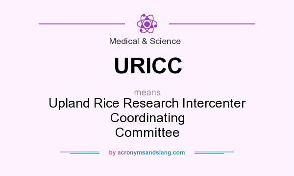 What does URICC mean? It stands for Upland Rice Research Intercenter Coordinating Committee