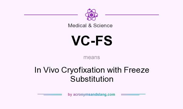 What does VC-FS mean? It stands for In Vivo Cryofixation with Freeze Substitution