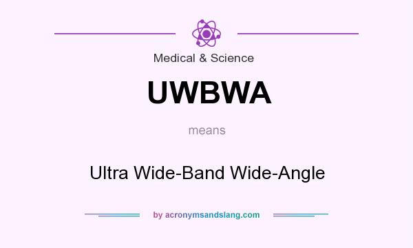What does UWBWA mean? It stands for Ultra Wide-Band Wide-Angle