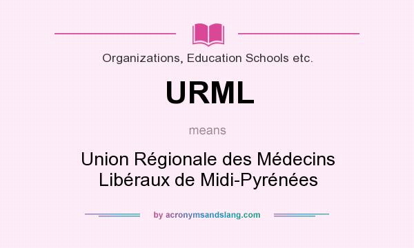 What does URML mean? It stands for Union Régionale des Médecins Libéraux de Midi-Pyrénées