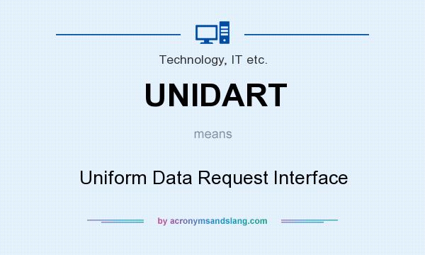 What does UNIDART mean? It stands for Uniform Data Request Interface