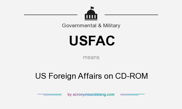 What does USFAC mean? It stands for US Foreign Affairs on CD-ROM