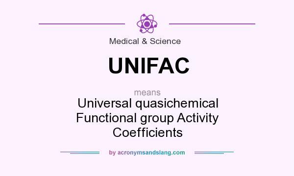 What does UNIFAC mean? It stands for Universal quasichemical Functional group Activity Coefficients