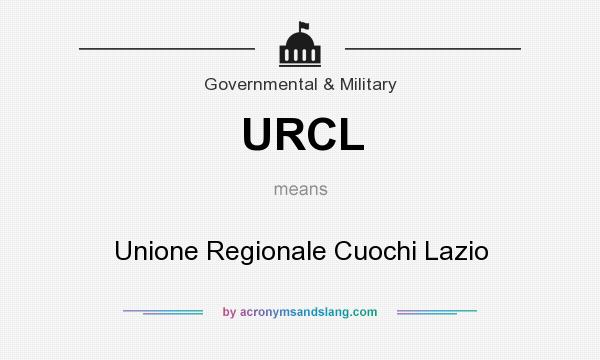 What does URCL mean? It stands for Unione Regionale Cuochi Lazio