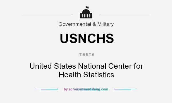 What does USNCHS mean? It stands for United States National Center for Health Statistics
