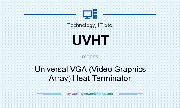 What does UVHT mean? It stands for Universal VGA (Video Graphics Array) Heat Terminator