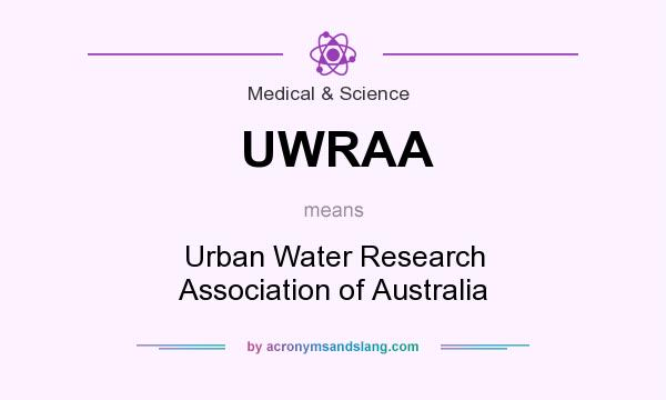 What does UWRAA mean? It stands for Urban Water Research Association of Australia