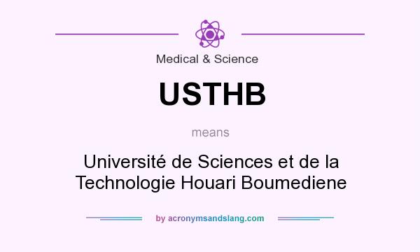 What does USTHB mean? It stands for Université de Sciences et de la Technologie Houari Boumediene
