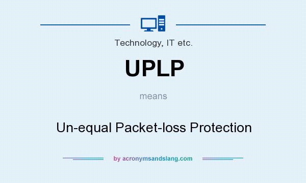 What does UPLP mean? It stands for Un-equal Packet-loss Protection