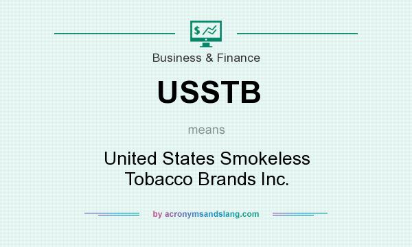 What does USSTB mean? It stands for United States Smokeless Tobacco Brands Inc.