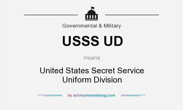What does USSS UD mean? It stands for United States Secret Service Uniform Division